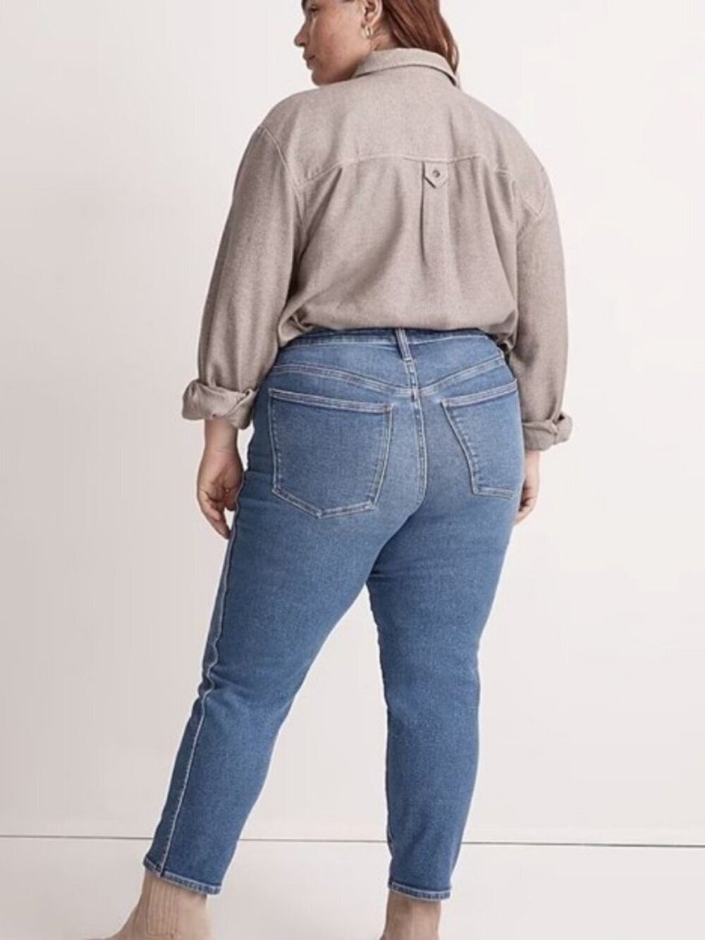 Madewell Plus Curvy Stovepipe Jeans In Leaside Wash Size 24 - Picture 3 of 14